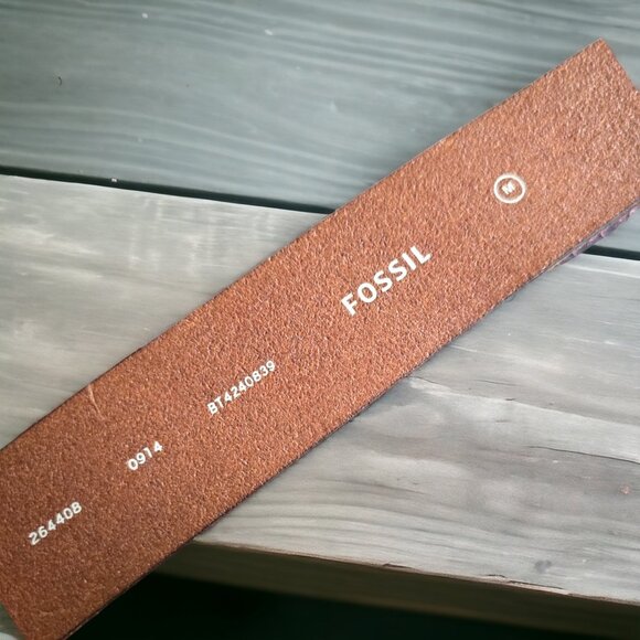 NWT FOSSIL Qty 2 MED Genuine Leather Belts Designer Belts - Picture 13 of 14